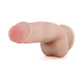 Au Naturel 7 in. Sensa Feel Fat Boy Posable Dual Density Dildo Beige - Fantasies Boutique