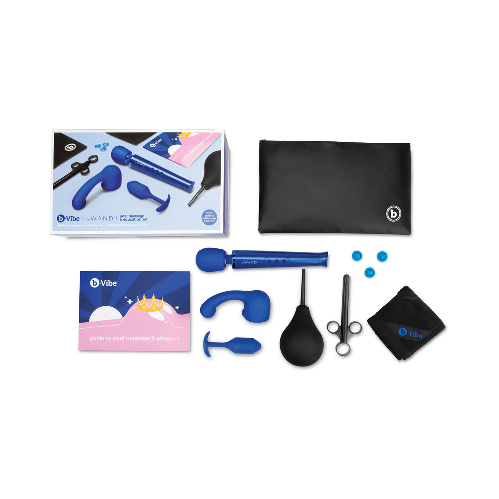 b-Vibe Anal Massage & Education Set Blue - Fantasies Boutique