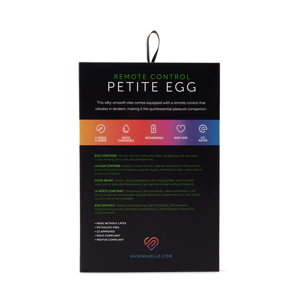 Nu Sensuelle Remote Control Petite Egg Purple - Fantasies Boutique