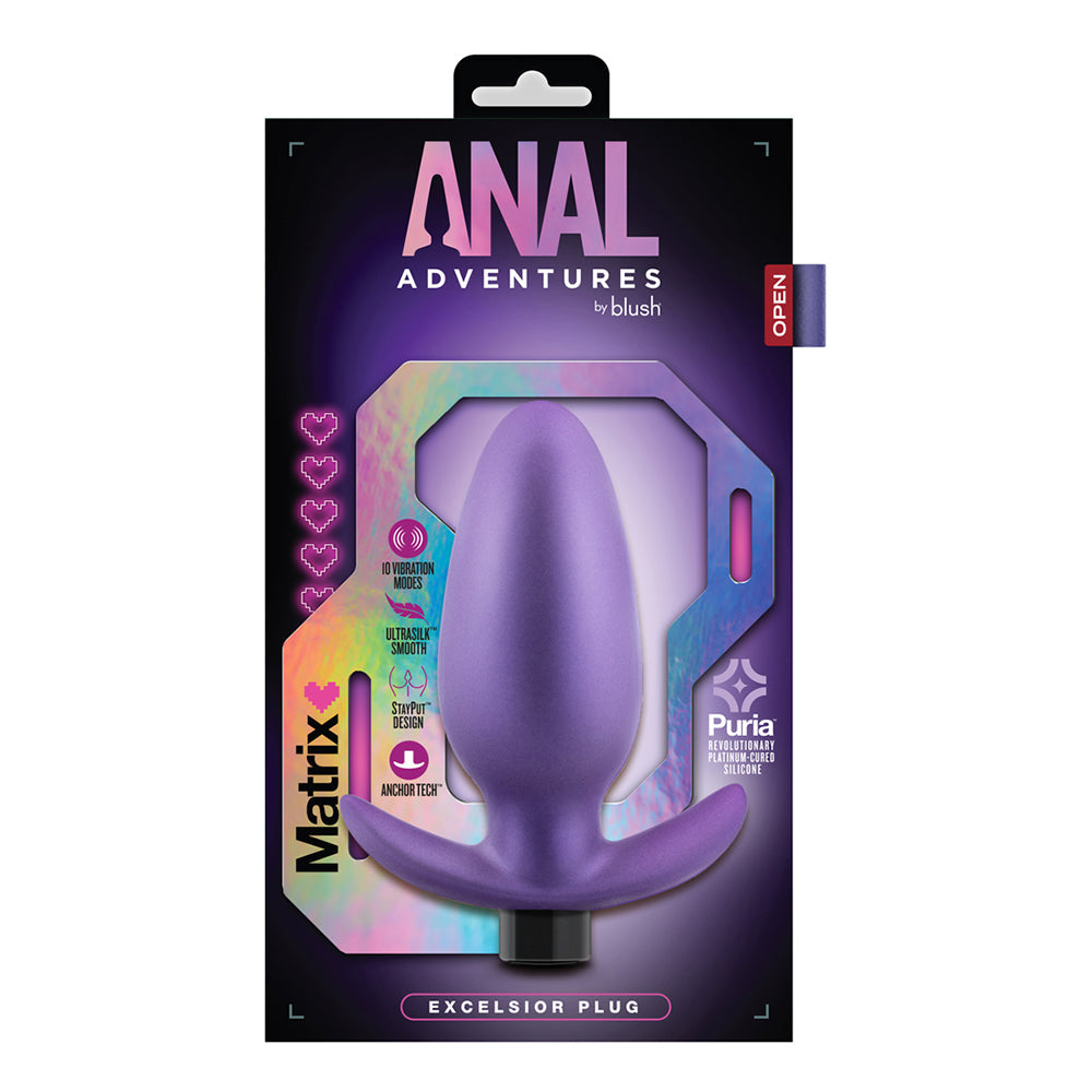 Anal Adventures Matrix Excelsior Plug Astro Violet - Fantasies Boutique