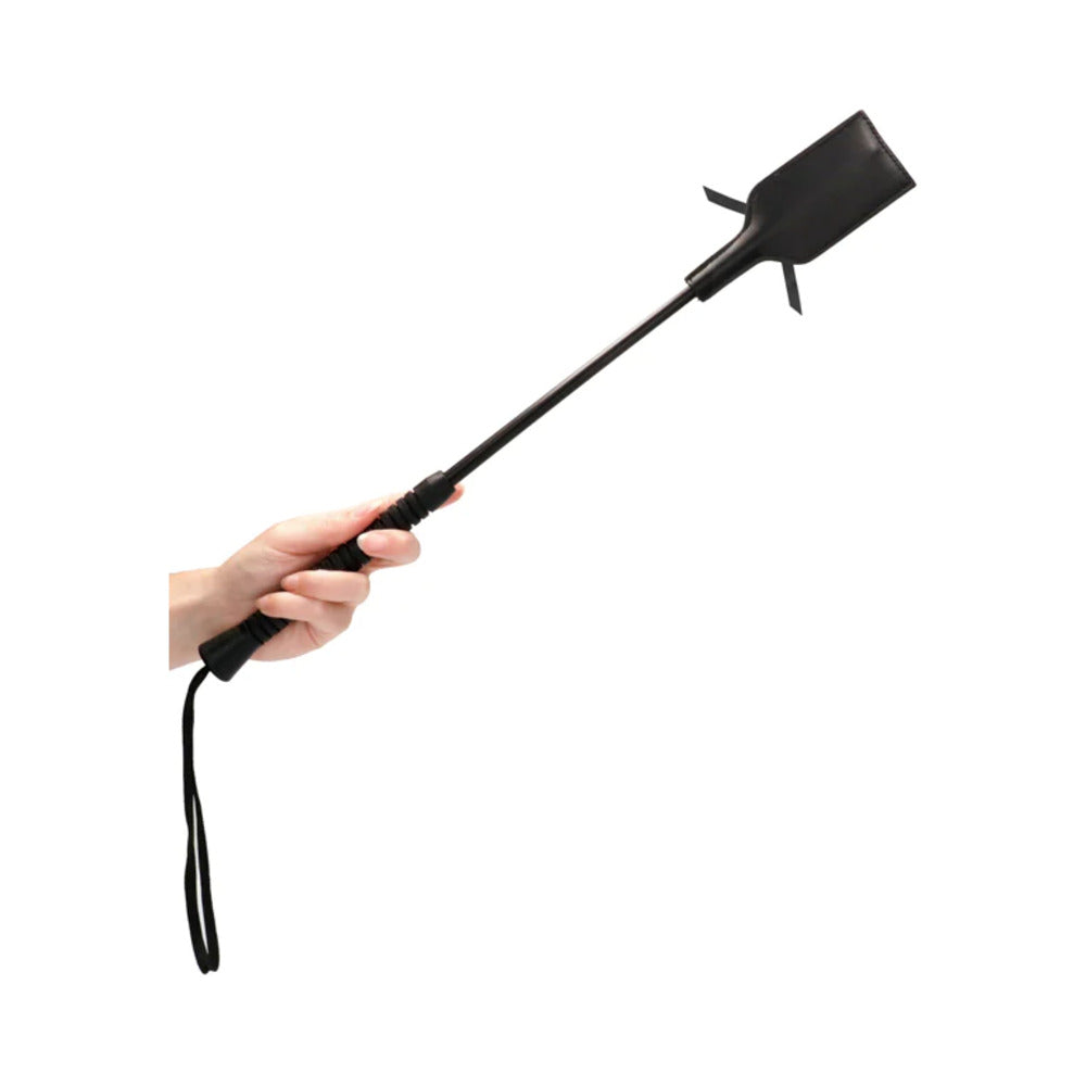 Ouch! Laced-Up Crop Black/Black Large - Fantasies Boutique