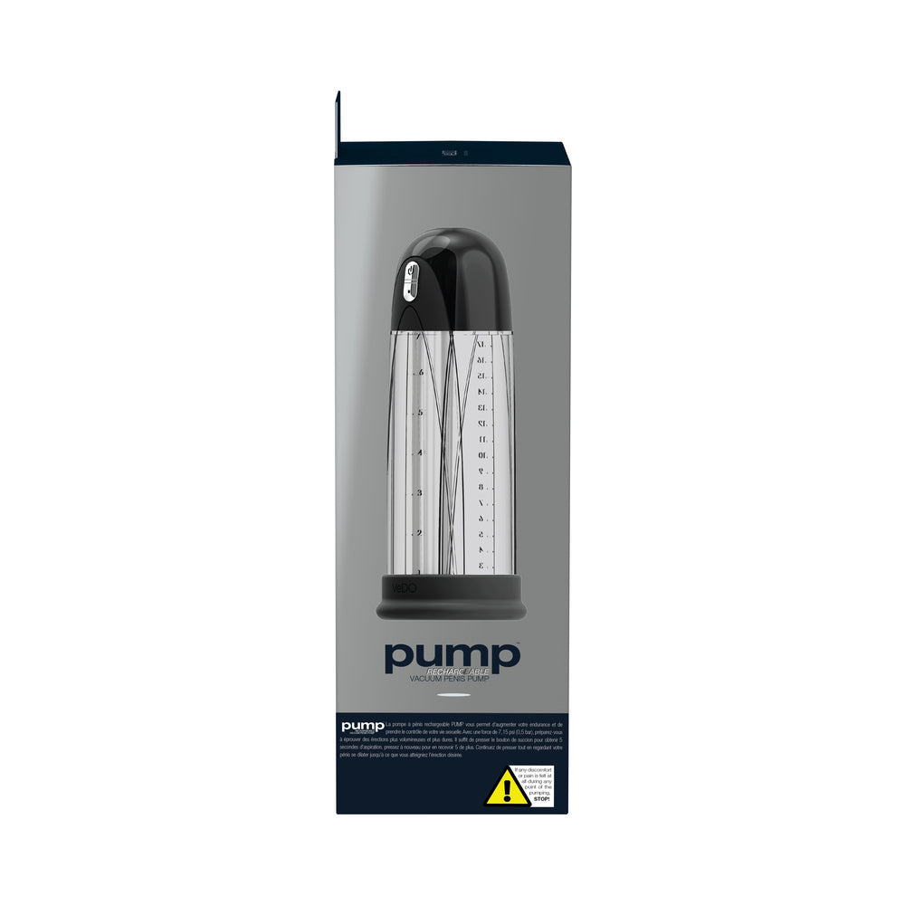 Pump Rechargeable Vacuum Penis Pump Black - Fantasies Boutique