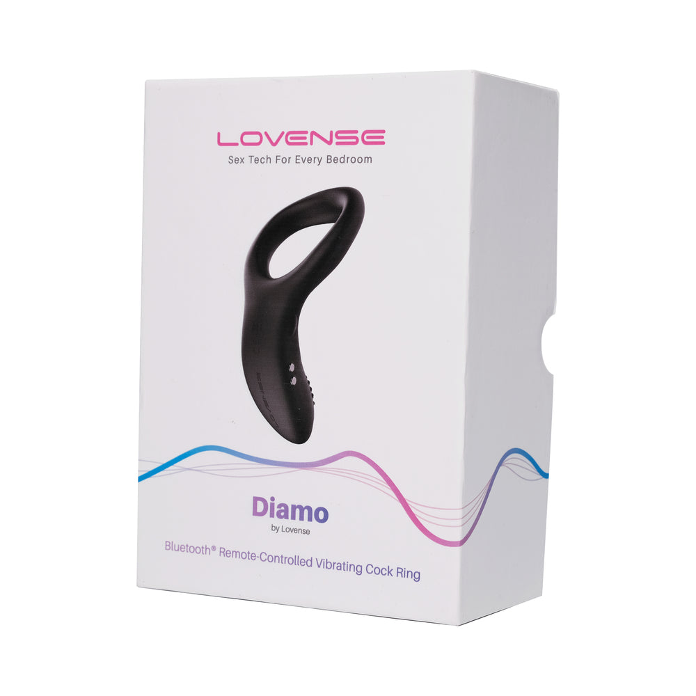 Lovense Diamo Bluetooth Remote-Controlled Vibrating Cockring - Fantasies Boutique