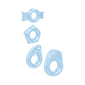 Zero Tolerance Ring A Ding Ding 4-Piece Cockring Set Blue - Fantasies Boutique