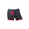 SpareParts Tomboii Nylon Boxer Briefs Harness Black/Red Size 2XL