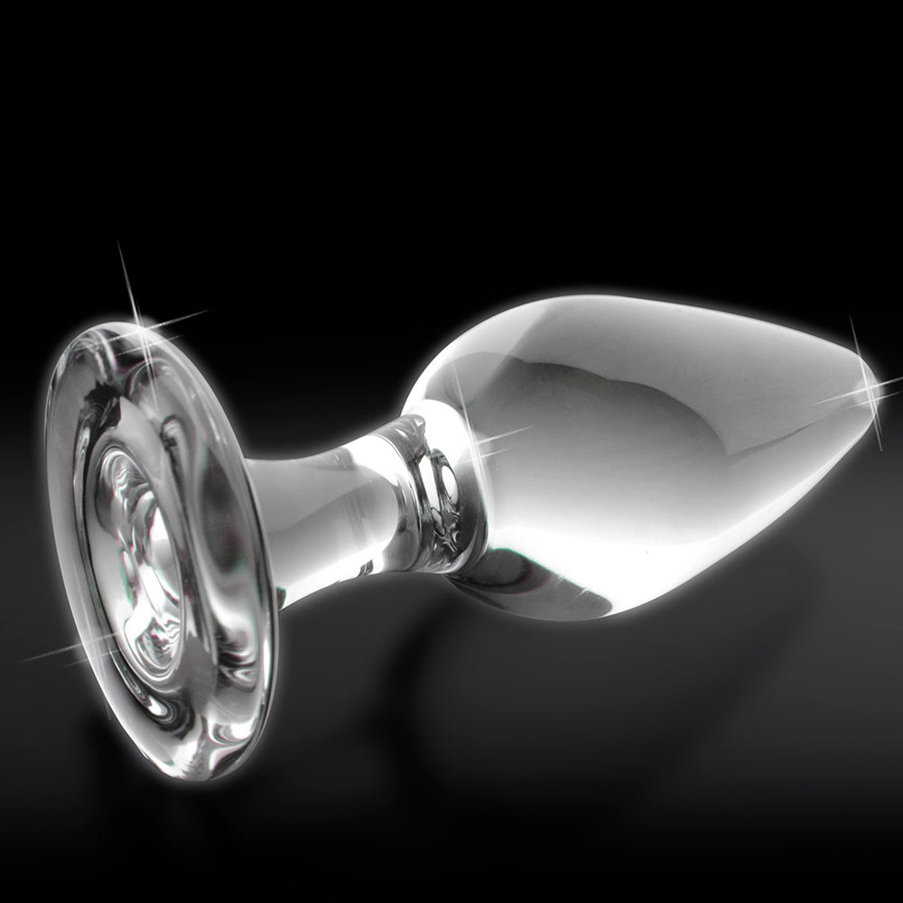 Icicles No. 26 Glass Anal Plug 4.5 in. Clear