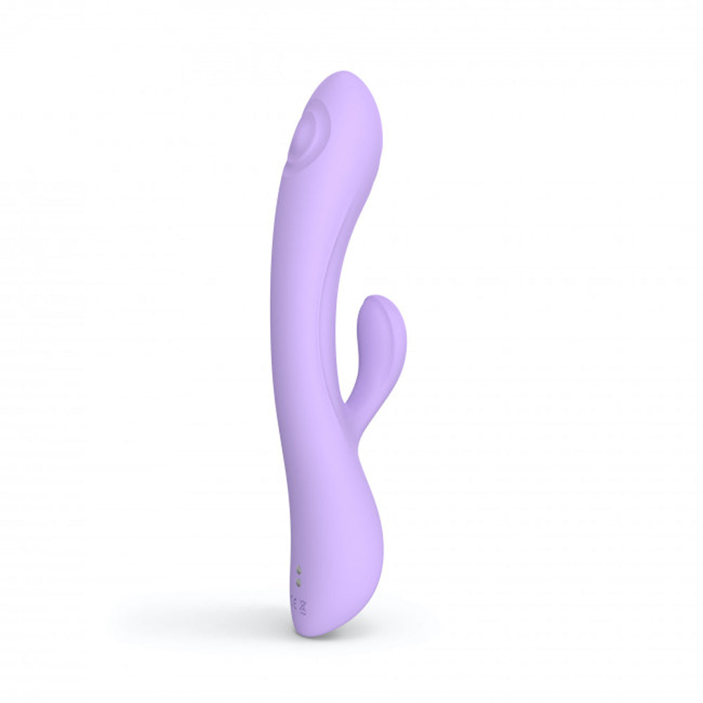 Love to Love Bunny & Clyde Rechargeable Tapping Rabbit Silicone Vibrator Viva Mauve - Fantasies Boutique