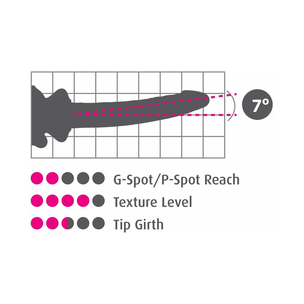 Pipedream Icicles No. 86 Realistic 7 in. Glass Dildo With Suction Cup Pink - Fantasies Boutique