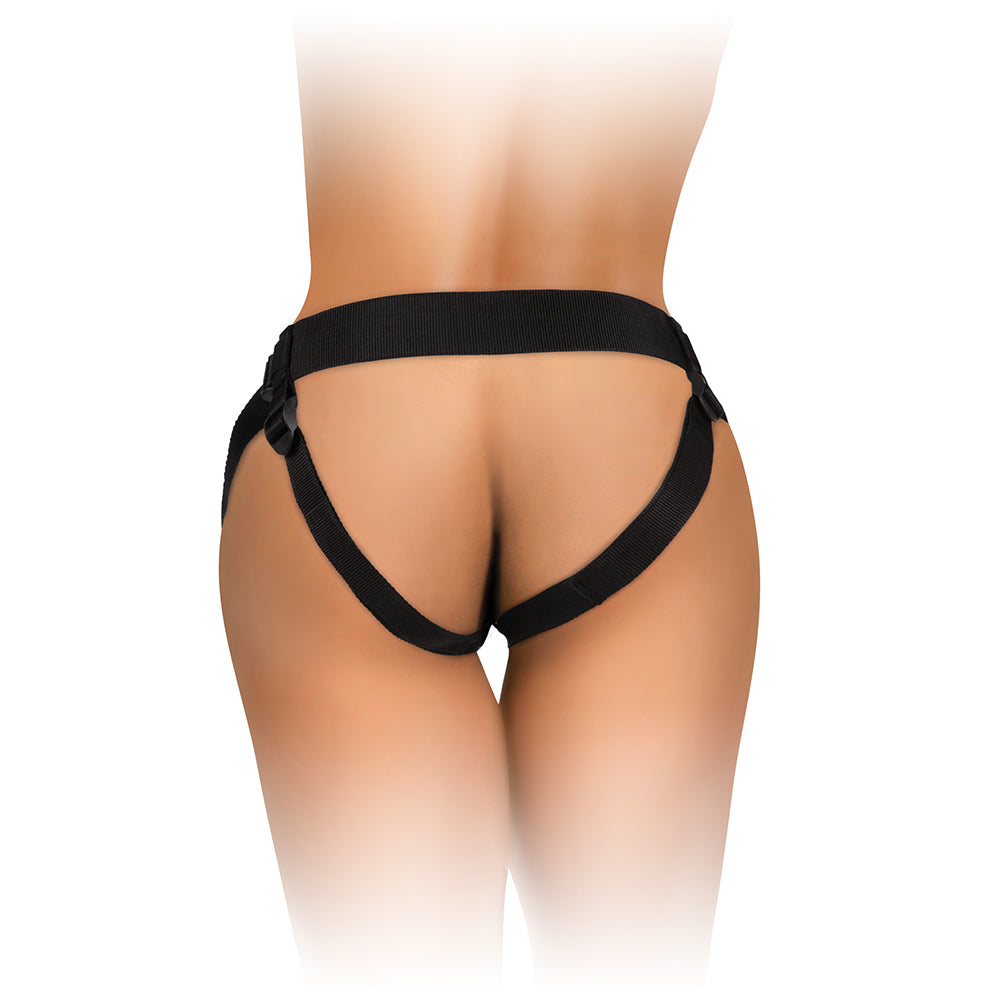 King Cock Elite Deluxe Silicone Body Dock Kit Beige/Black - Fantasies Boutique
