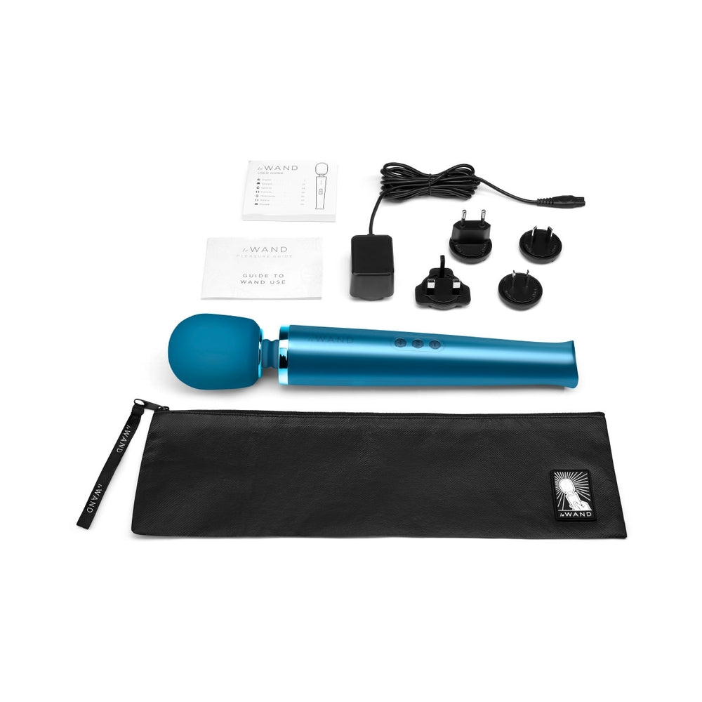 Le Wand Rechargeable Vibrating Massager Pacific Blue - Fantasies Boutique