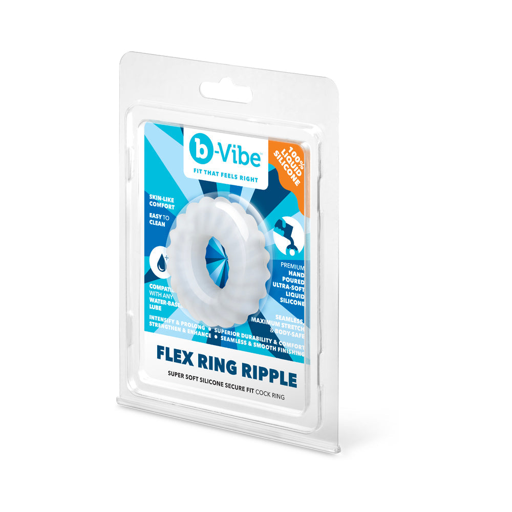 b-Vibe Flex Ring Ripple Ultra Soft Silicone C-Ring