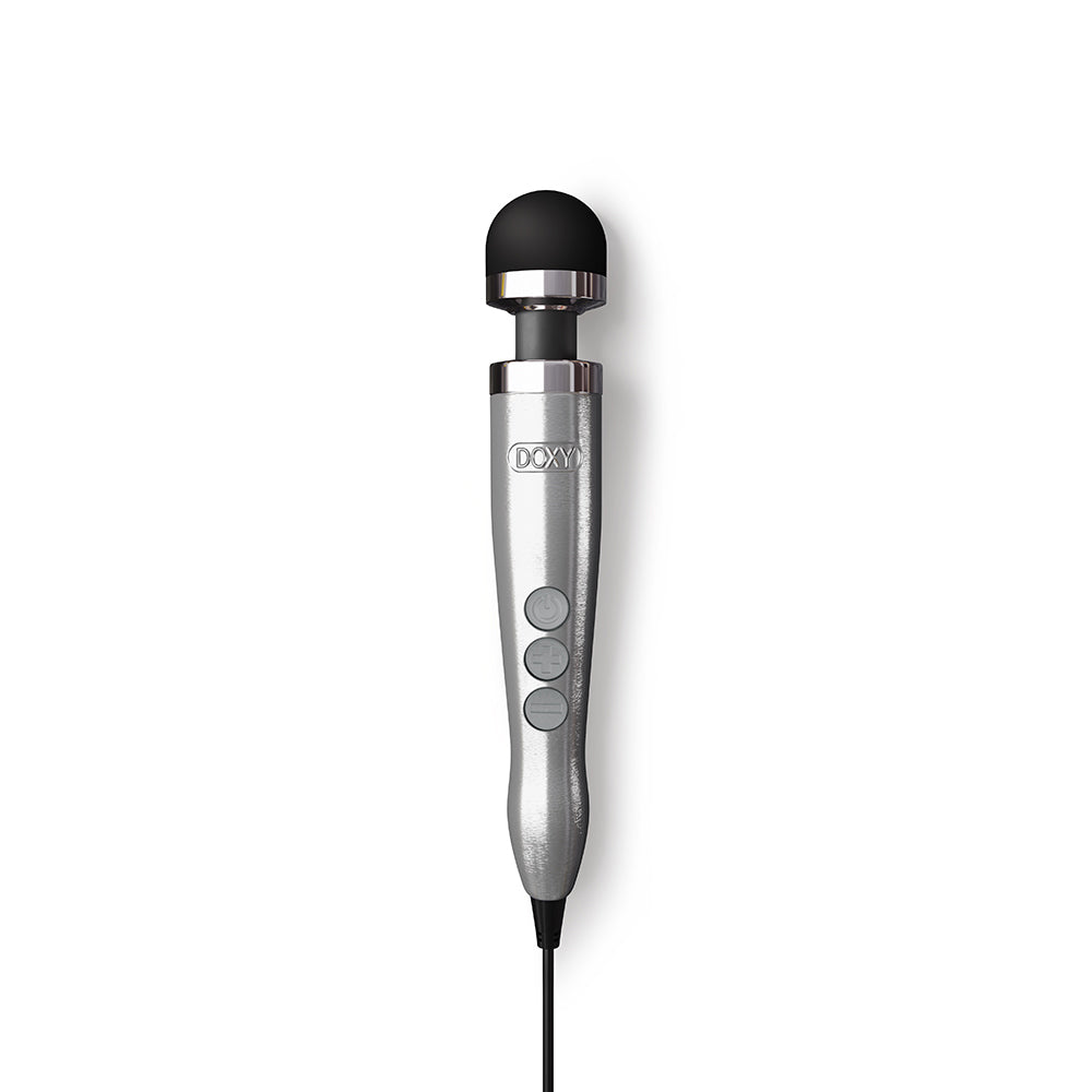Doxy Die Cast 3 Compact Wand Vibrator Brushed Metal - Fantasies Boutique