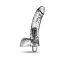 Naturally Yours Vibrating Ding Dong with Balls 6.5 in. Clear - Fantasies Boutique