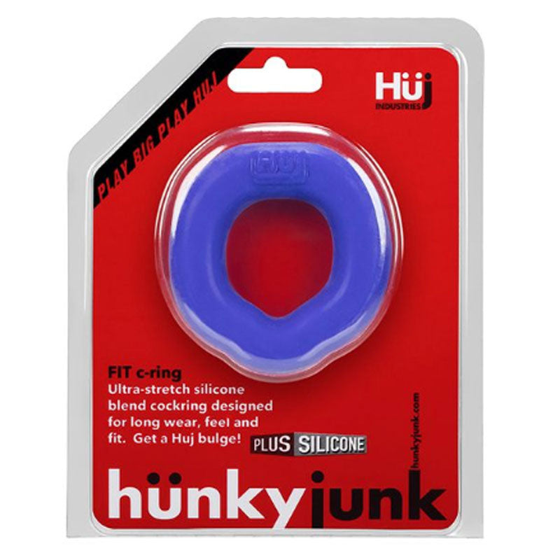 Hunkyjunk FIT ergo c-ring, cobalt - Fantasies Boutique
