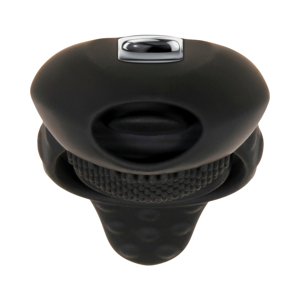 Zero Tolerance Mr. Flicker Remote-Controlled Flicking Tongue Vibrating Cockring Black - Fantasies Boutique