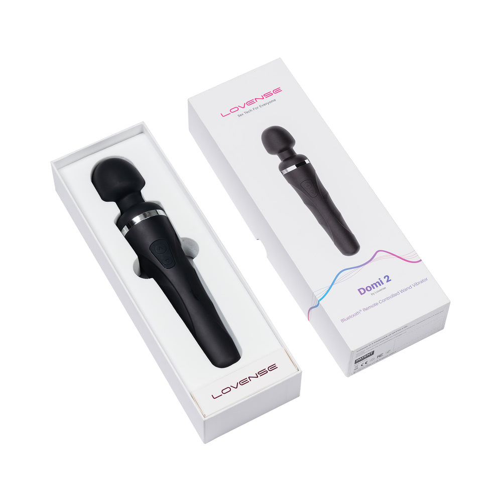 Lovense Domi 2 Bluetooth Programmable Wand Vibrator - Fantasies Boutique