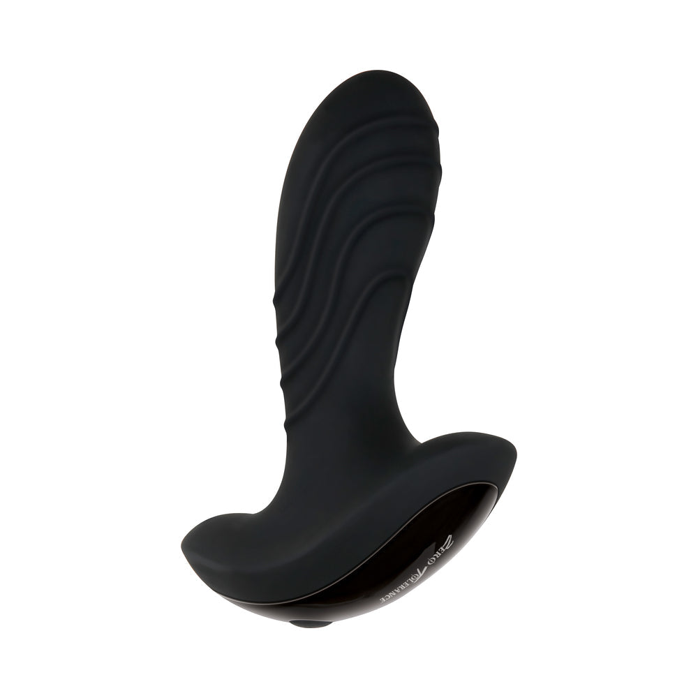 Zero Tolerance The Gentleman Rechargeable Vibrating Silicone Prostate Massager Black - Fantasies Boutique