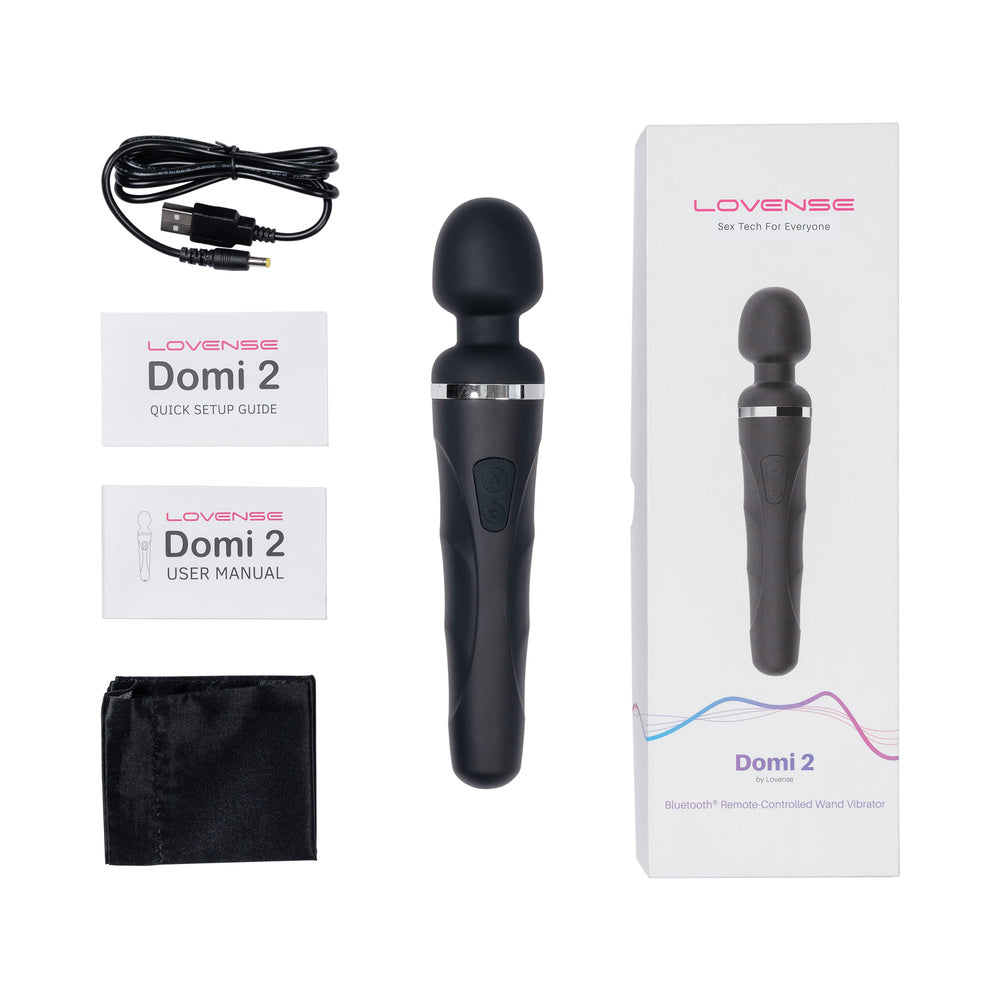 Lovense Domi 2 Bluetooth Programmable Wand Vibrator - Fantasies Boutique