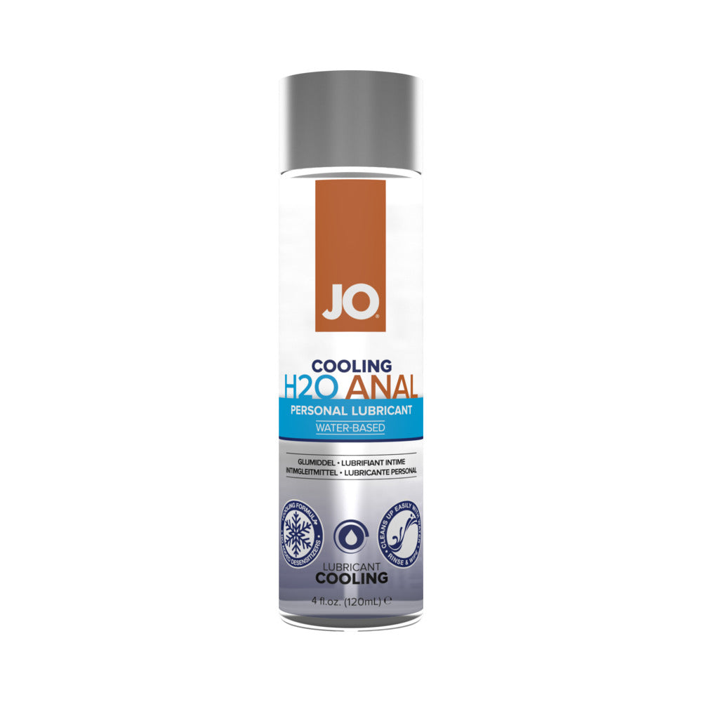 JO H2O Anal Cooling Water-Based Lubricant 4 oz. - Fantasies Boutique