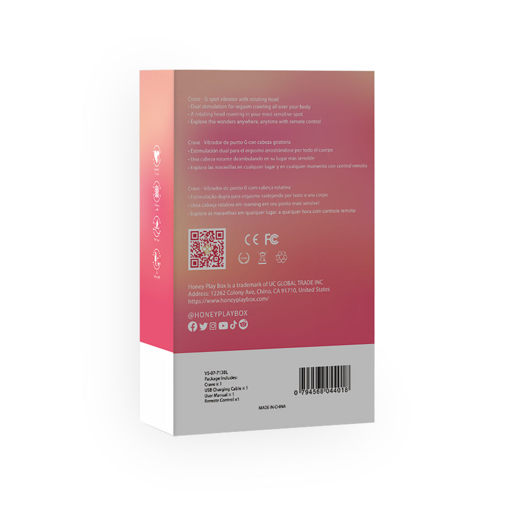 Honey Play Box Alvina Luxury Tongue Licking Clitoral Vibrator Magenta - Fantasies Boutique