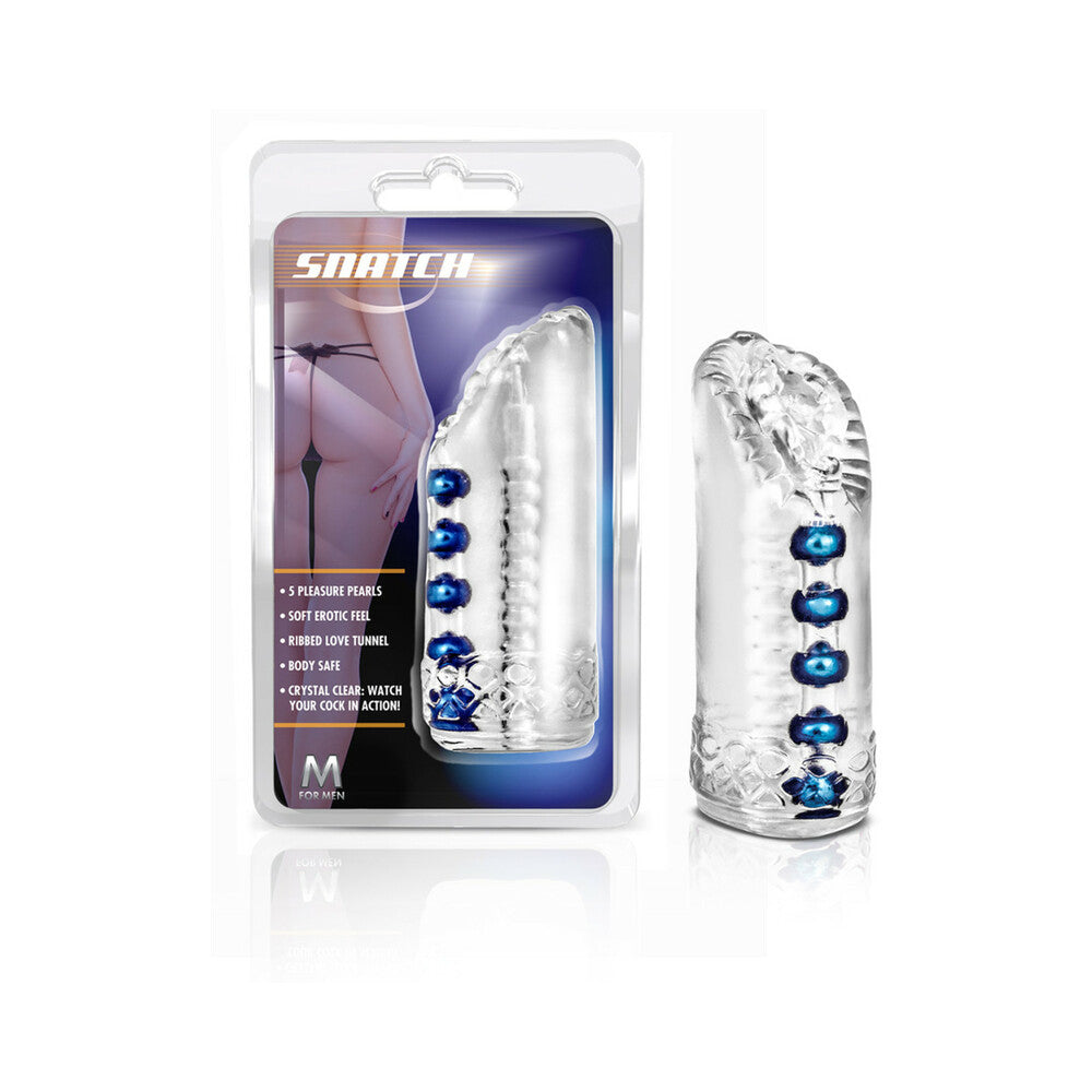 Blush M for Men Snatch Vagina Stroker Clear - Fantasies Boutique