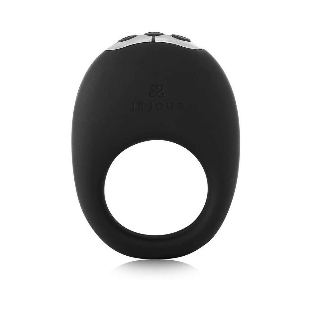 Je Joue Mio Rechargeable Vibrating Silicone Cock Ring Black - Fantasies Boutique