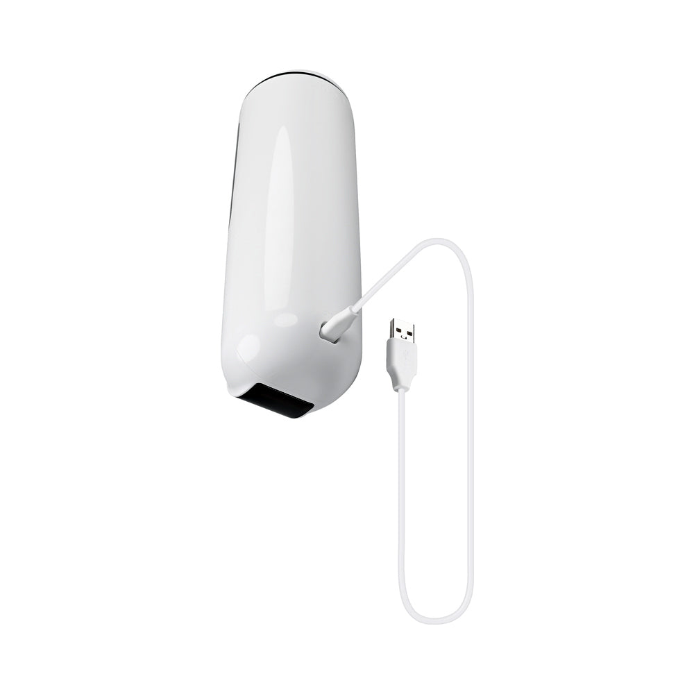 Gender X Get Your Stroke On Rechargeable Stroker TPE White - Fantasies Boutique