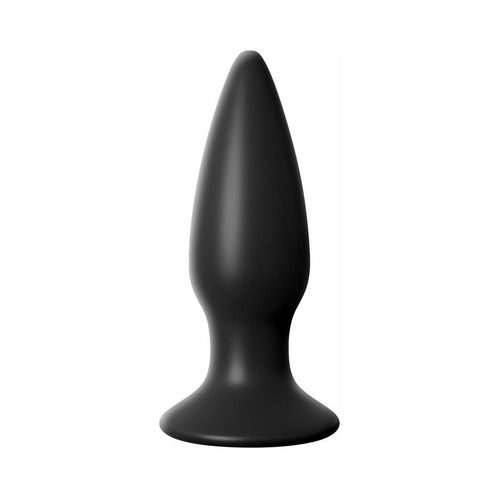 Pipedream Anal Fantasy Elite Collection Small Rechargeable Vibrating Silicone Anal Plug Black - Fantasies Boutique