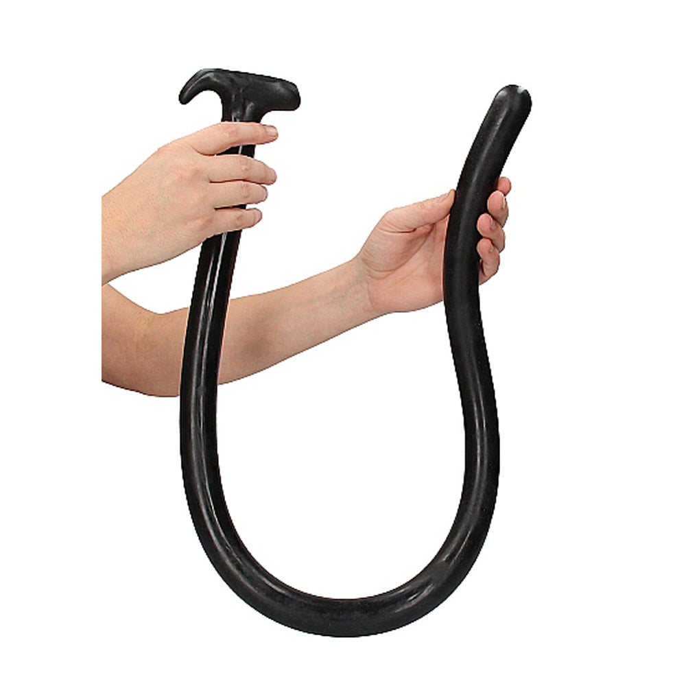 Ouch! Ass 39 in. Snake Dildo Black - Fantasies Boutique