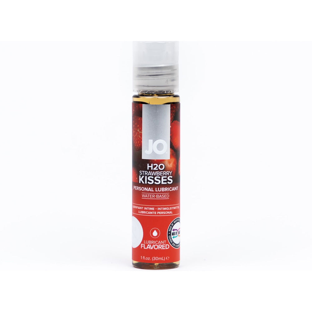 JO H2O Strawberry Kisses Flavored Water-Based Lubricant 1 oz. - Fantasies Boutique