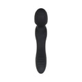 Evolved Wanderlust Rechargeable Dual-Ended Silicone Wand Vibrator Black - Fantasies Boutique