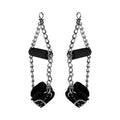 Strict Leather Fur Lined Nubuck Suspension Cuffs with Grip
