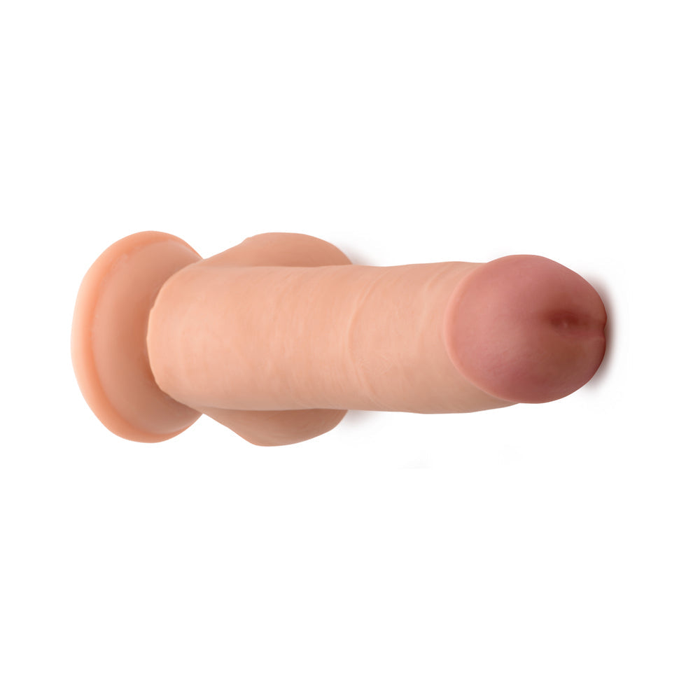 USA Cocks 8 in. Ameriskin Dual Density Dildo Light