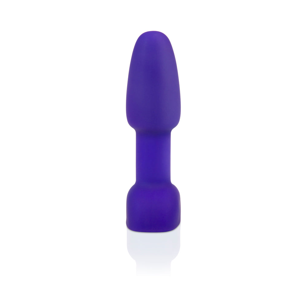 b-Vibe Rimming Petite Rotating and Vibrating Remote Control Plug Purple - Fantasies Boutique