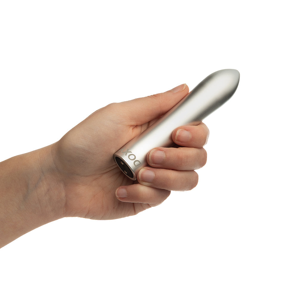 Doxy Bullet Rechargeable Vibrator Silver - Fantasies Boutique