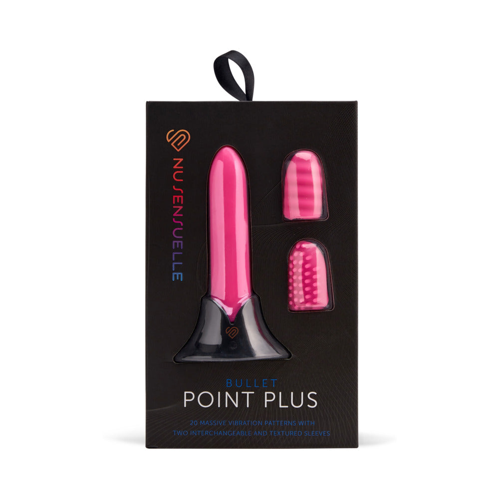 Nu Sensuelle Point Plus Bullet with Sleeves Pink - Fantasies Boutique