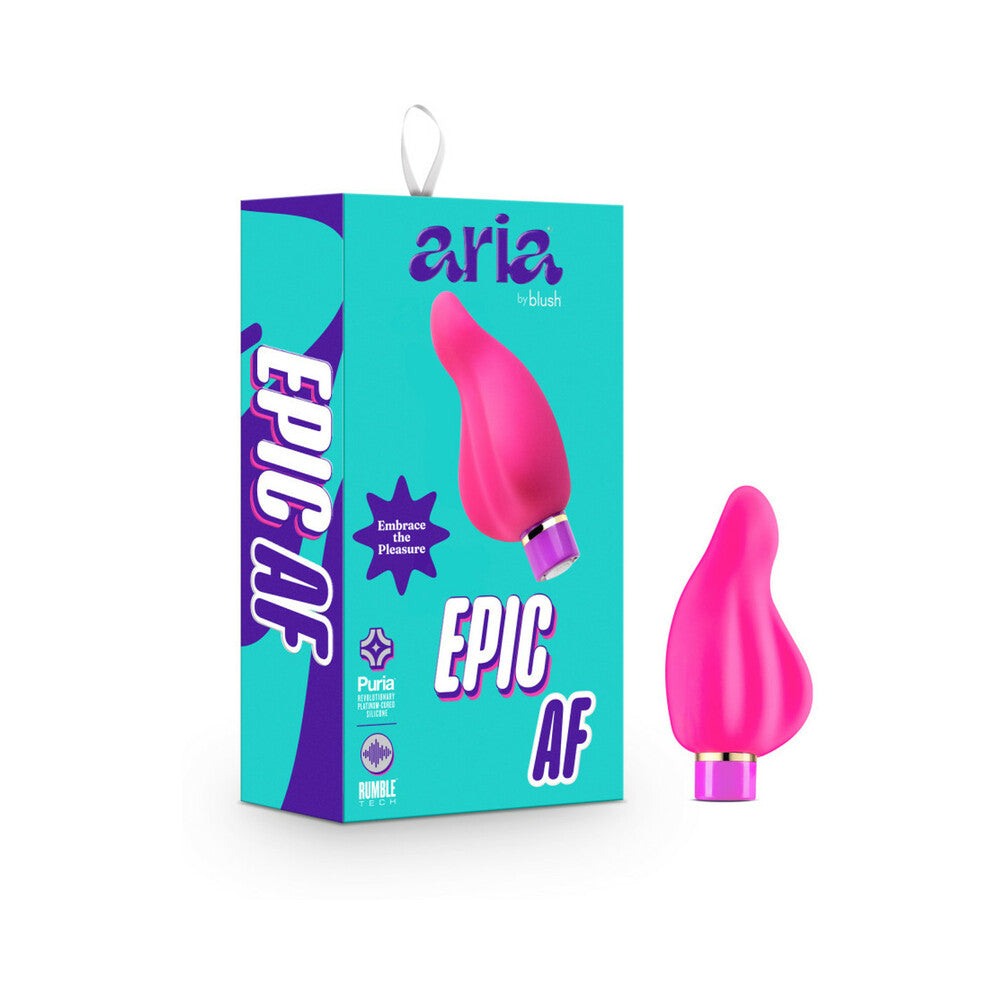 Aria Epic AF Rechargeable Silicone Mini Vibrator Fuchsia - Fantasies Boutique