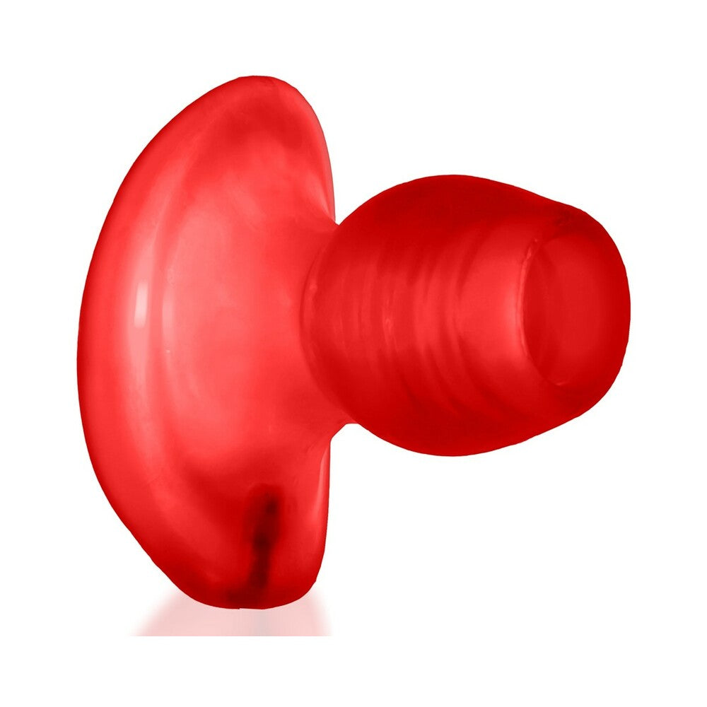 Oxballs Glowhole-2 Hollow Buttplug With LED Insert Large Red Morph - Fantasies Boutique