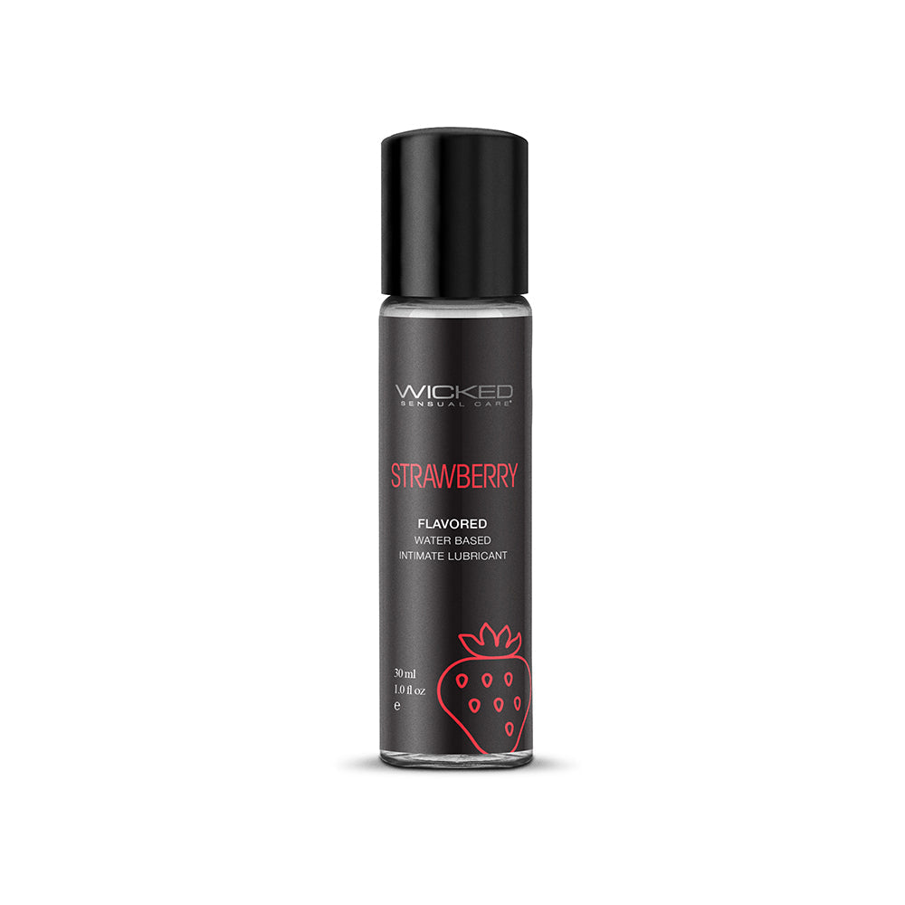 Wicked Aqua Strawberry Water-Based Lubricant 1 oz. - Fantasies Boutique