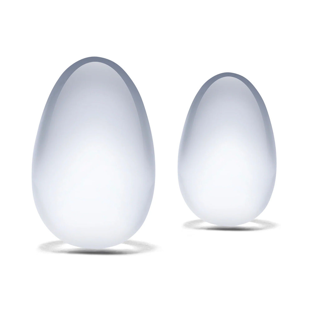 Glas 2-Piece Glass Yoni Egg Set - Fantasies Boutique