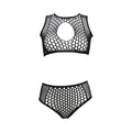 Shots Le Desir Duo Key Hole Bra Set Black O/S