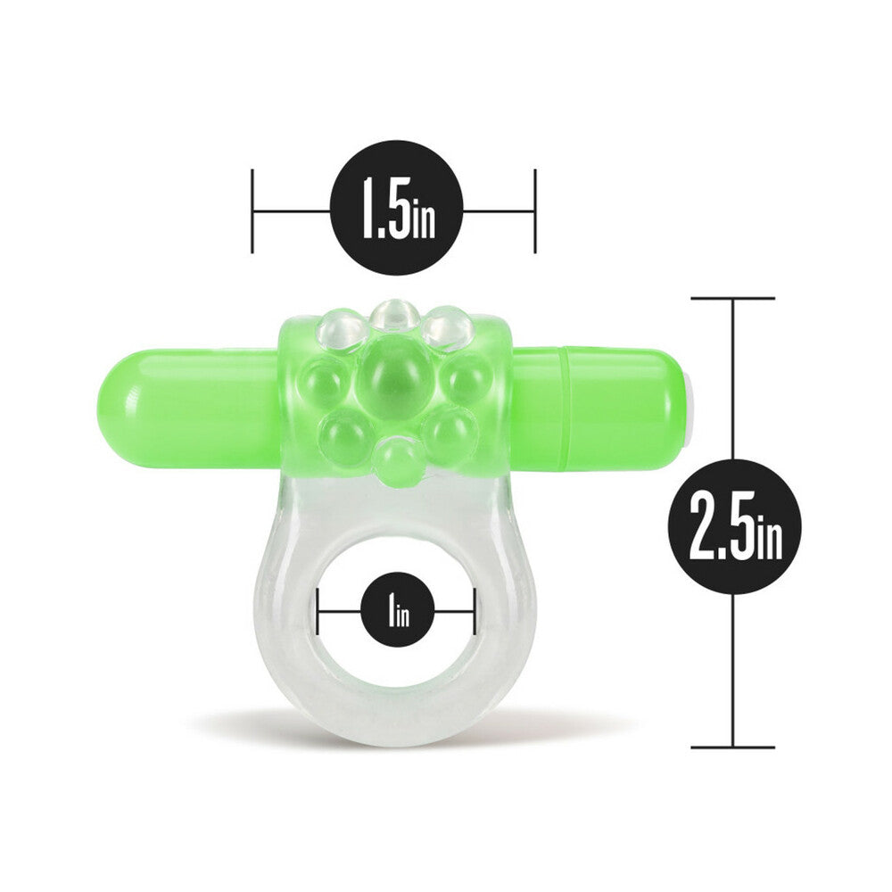 Play with Me Teaser Vibrating C-Ring Green - Fantasies Boutique