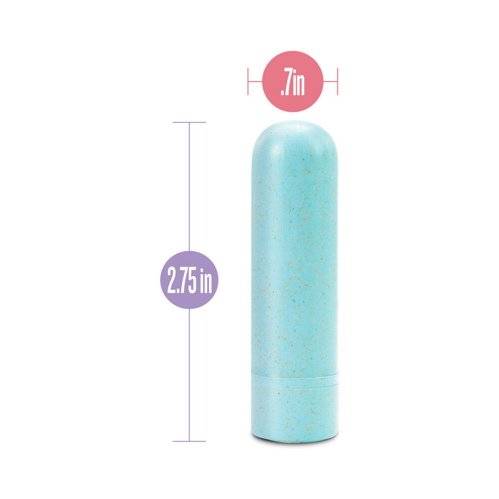 Blush Gaia Eco Rechargeable Bullet Vibrator Aqua - Fantasies Boutique