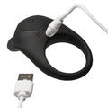 BANG! Vibrating Silicone Cock Ring Black