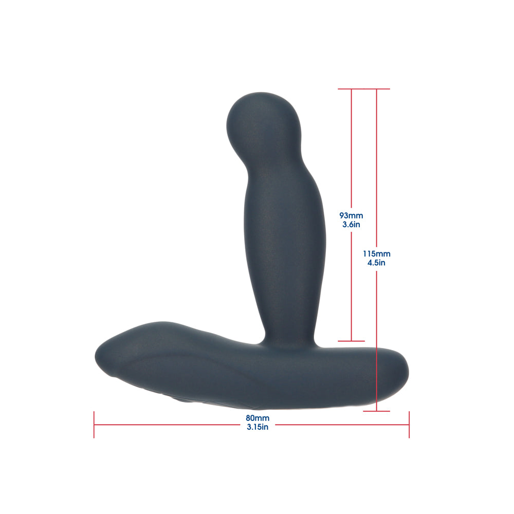 Lux Active Revolve 4.5 in. Rotating And Vibrating Silicone Massager Black - Fantasies Boutique