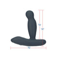 Lux Active Revolve 4.5 in. Rotating And Vibrating Silicone Massager Black - Fantasies Boutique