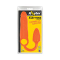 Rooster XXXPANDER Smooth Penis Extender Sheath with Cockring & Anal Plug Orange