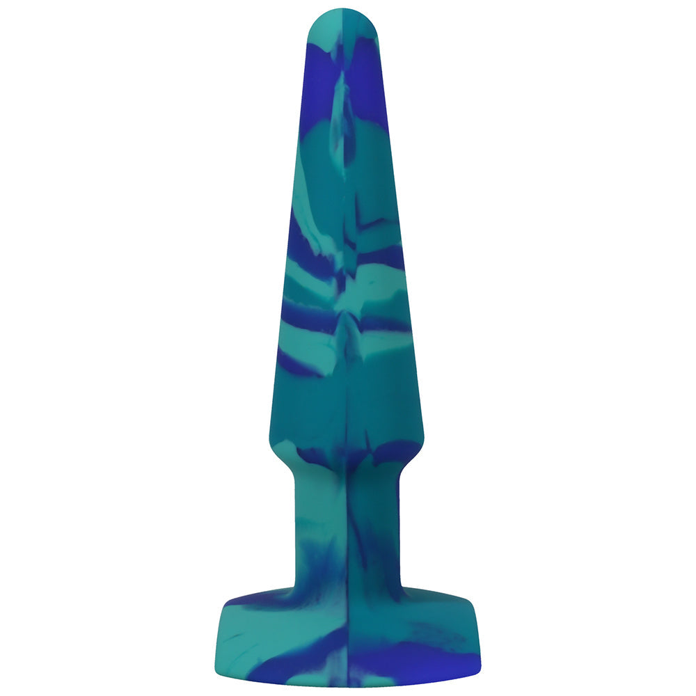 A-Play Groovy 5 in. Silicone Anal Plug Ocean - Fantasies Boutique