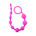 Blush Luxe Silicone 10 Beads for Anal Play Pink - Fantasies Boutique