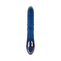 Evolved The Ringer Rechargeable Thrusting Silicone Rabbit Vibrator Blue - Fantasies Boutique